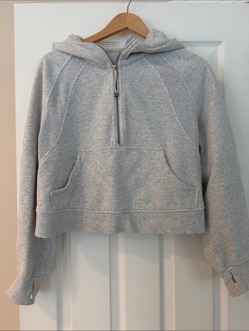 Lululemon Scuba Oversized Half-Zip- Heather Gray- M/L